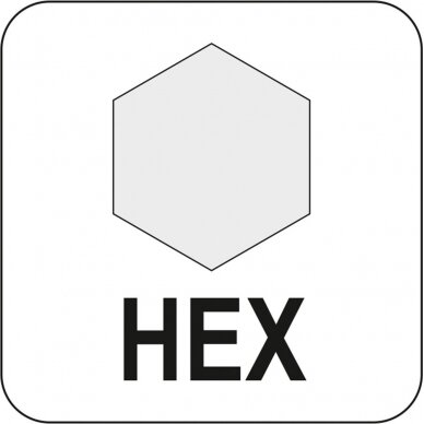 L tipo atsuktuvas HEX su rankena 10 mm (YT-05581) 4