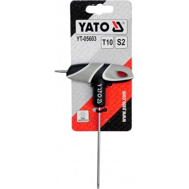 L tipo atsuktuvas TORX su rankena T10 (YT-05603) 1