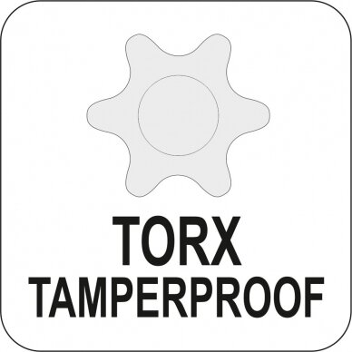 L tipo atsuktuvas TORX su rankena T10 (YT-05603) 4