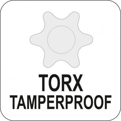 L tipo atsuktuvas TORX su rankena T20 (YT-05605) 4