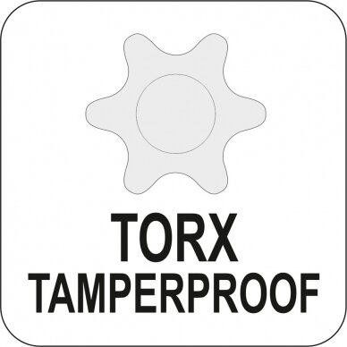 L tipo atsuktuvas TORX su rankena T25 (YT-05606) 4