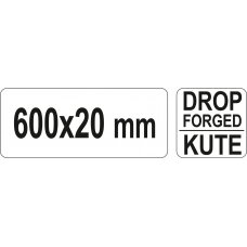 Laužtuvas šešiakampis | 600 X 20 mm (YT-46832)