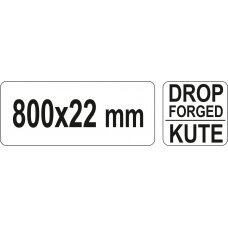 Laužtuvas šešiakampis | 800 X 22 mm (YT-46833)