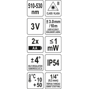 Lazerinis nivelyras | kryžminis lazeris | žalias (18002) 5