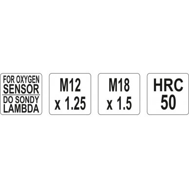 Lambda zondo lizdo atnaujintojų komplektas | M12x1,23 / M18x1,5 | 2 vnt (YT-1756) 2