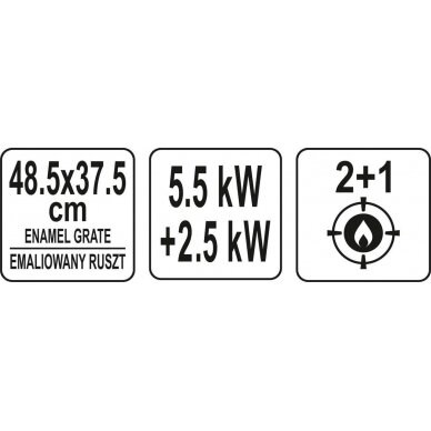 Lauko kepsninė / grilis | 2+1 | dujos | 8 kW (99645) 13