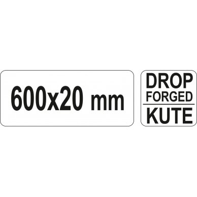 Laužtuvas šešiakampis | 600 X 20 mm (YT-46832) 1