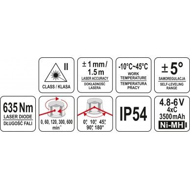 Lazerinis nivelyras | Motorinis rotorinis (YT-30430) 6