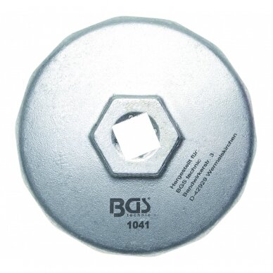 Lėkštelė tepalo filtrui aliumininė  | 14-kampų | Ø 74 mm | Audi, BMW, Mercedes-Benz, Opel, VW (1041) 1