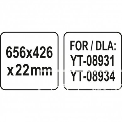 Lentyna spintoms YATO YT-08932 | 656x426x22MM 1