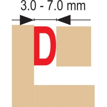 Lipni sandarinimo juosta langams, durims 100m, D-profilis, balta (76757) 3