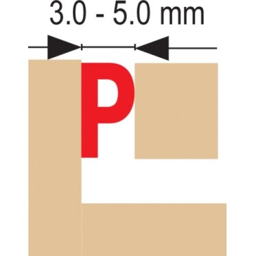 Lipni sandarinimo juosta langams, durims 100m, P-profilis, balta (76756) 3