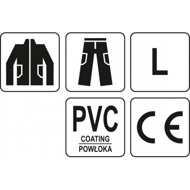 Lietaus kostiumas | su ventiliacija | dydis L (74657) 3