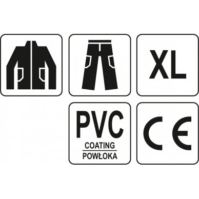 Lietaus kostiumas | su ventiliacija | dydis XL (74658) 3