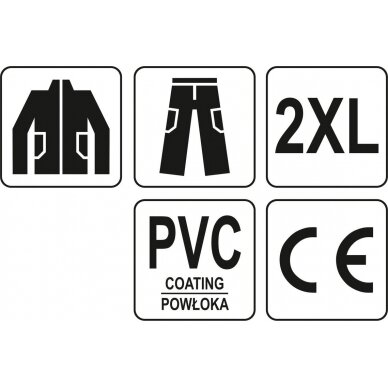 Lietaus kostiumas | su ventiliacija | dydis XXL (74659) 3