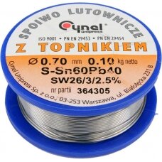 Lydmetalio viela Ø 0,70mm. 100g su fliusu (76806)