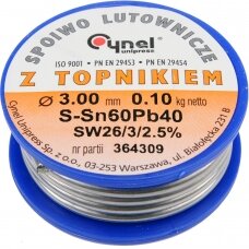 Lydmetalio viela Ø 3,00mm. 100g su fliusu (76826)