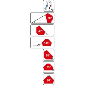 Magnetas suvirinimo kampui | 64x95x14 mm (YT-0866) 2
