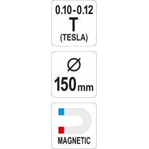 Magnetinė lėkštutė/lentyna | 150 mm (YT-08305) 2