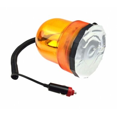 Magnetiniė įspėjamoji lemputė 360° | geltona šviesa | H1 lemputė / 12V (FE360) 1