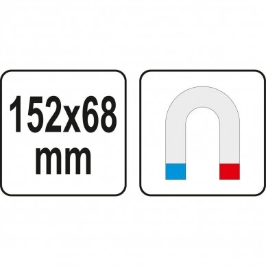 Magnetinis dėklas YATO YT-08312 | 152x68x16MM 3