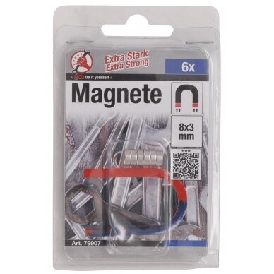 Magnetų rinkinys | ypač stiprūs | Ø 8 mm | 6 vnt. (79907) 3
