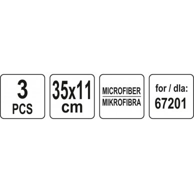 Mikropluoštas garo plovikliui 67201 - 3 vnt (67204) 4