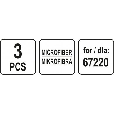 Mikropluoštas garų šluotai 67220 - 3 vnt (67222) 4