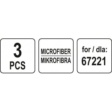 Mikropluoštas garų šluotai 67221 - 3 vnt (67223) 4