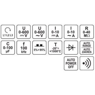 Multimetras/skaitmeninis matuoklis (YT-73086) 4