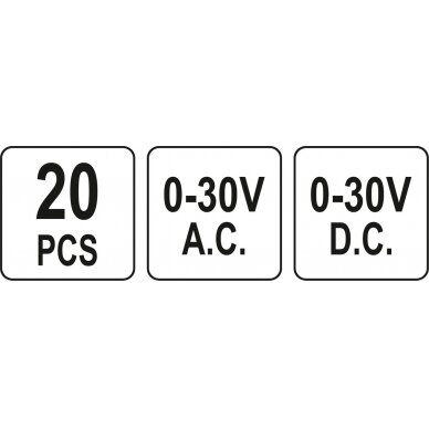 Multimetrų matavimo elementų rinkinys | 20 vnt (YT-73079) 3