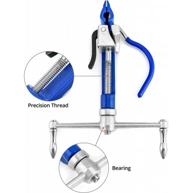 Nerūdijančio plieno dirželių užtempimo įrankis | 0.7 - 19 mm (CTZ-600T) 1