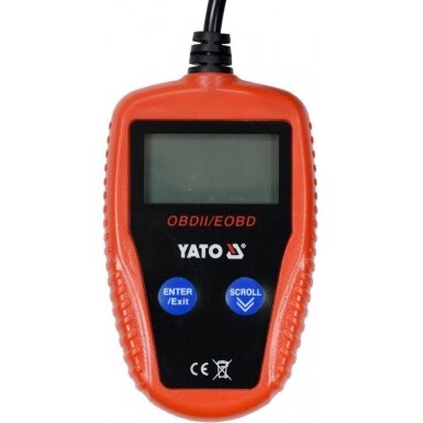 OBD II (EOBD) gedimų kodo skaitytuvas (YT-72977) 3