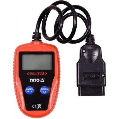 OBD II (EOBD) gedimų kodo skaitytuvas (YT-72977) 2