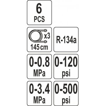 Oro kondicionierių R134a pildymo įrenginys | 6 vnt. (YT-72990) 4