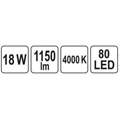 Patalpų šviestuvas LED 18W 1150LM 300x300x15mm (YT-81941) 9