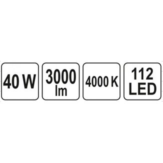 Patalpų šviestuvas  LED 40W 3000LM 595x595x15mm (YT-81943) 8