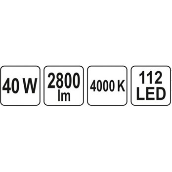 Patalpų šviestuvas  LED 40W 2800LM 300x1200x15mm (YT-81947) 8