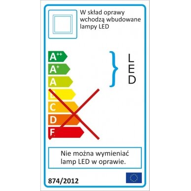 Patalpų šviestuvas LED 18W 1150LM 300x300x15mm (YT-81941) 6