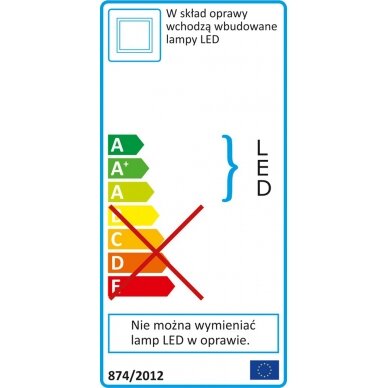 Patalpų šviestuvas  LED 40W 3000LM 595x595x15mm (YT-81943) 5