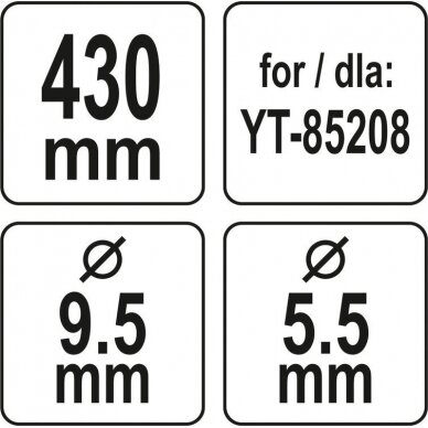 Peilis žoliapjovei | 430 mm (YT-85162) 4