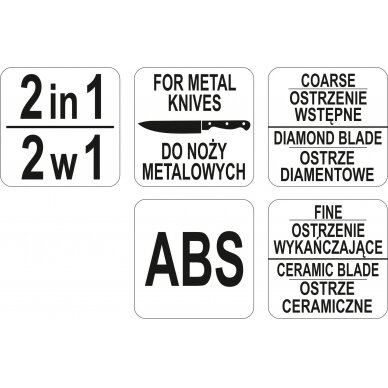 Peilių galąstuvas | 2 viename (YG-02354) 4