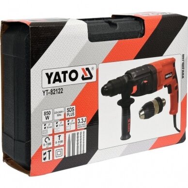 Perforatorius YATO YT-82122 | SDS PLUS | 850W | 3.3J | 32MM 5