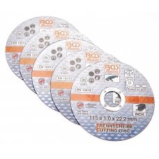 Pjovimo diskai iš nerūdijančiam plienui | Ø 115 x 1,0 x 22,2 mm | 5 vnt. (3935)