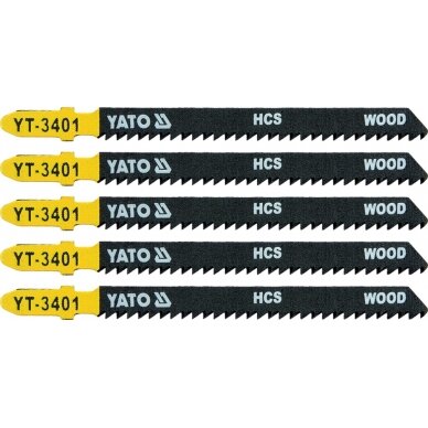 Pjūkliukas siaurapjūkliui 5vnt.10TPI / 2.5mm (medis, plastikas) (YT-3401)