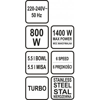 Planetarinis mikseris | 800 w (67805) 6