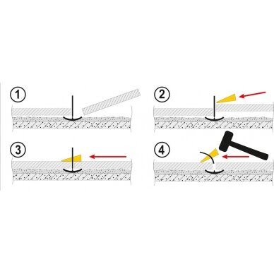 Plytelių išklijavimo sistema | 50 pleištų +50 klipsų (04691) 4