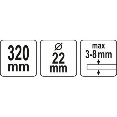 Plytelių pjovimo įrankis / keraminėms plokštėms | iki 320 cm (YT-36980) 9