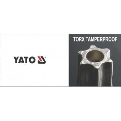Prailgintų L-tipo raktų komplektas YATO YT-0511 | TORX TR | T10-T50 | 9VNT. 1