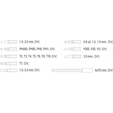 Precizinių antgalių rinkinys telefonui | 32 vnt. (64384) 3